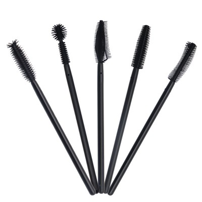 Cangli Black silicone disposable mascara brushes, eyelash extension brush